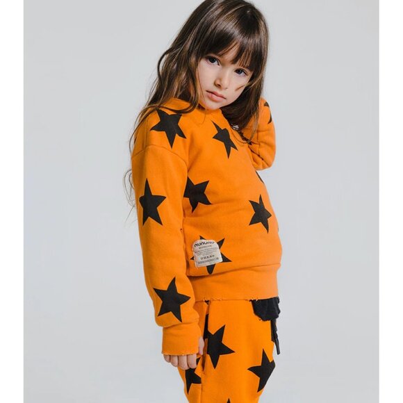 Nununu Star Sweatshirt in Orange - Picture 2 of 4